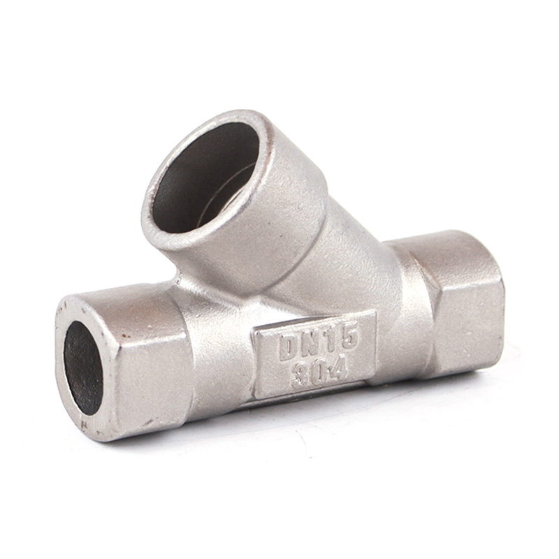 Lost Wax Casting Y Piece Pipe Fitting with Sandblasting